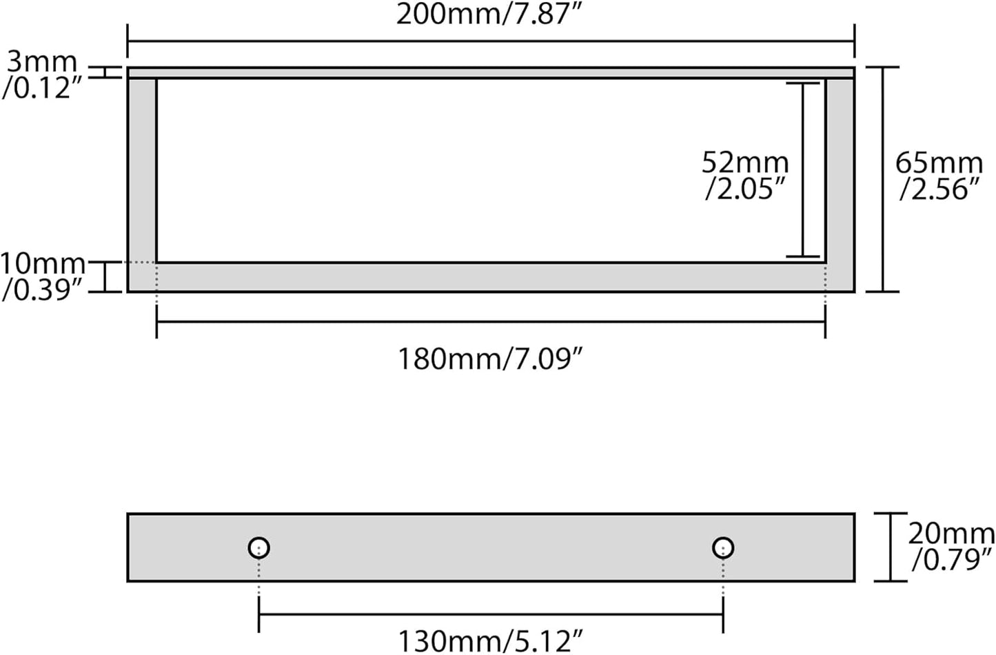 Alise Bath Towel Bar,Wall Mount Towel Holder Towel Rack Towel Hanger for Bathroom Lavatory,8 Inch SUS304 Stainless Steel Towel Rail,Brushed Gold,GJF020-G