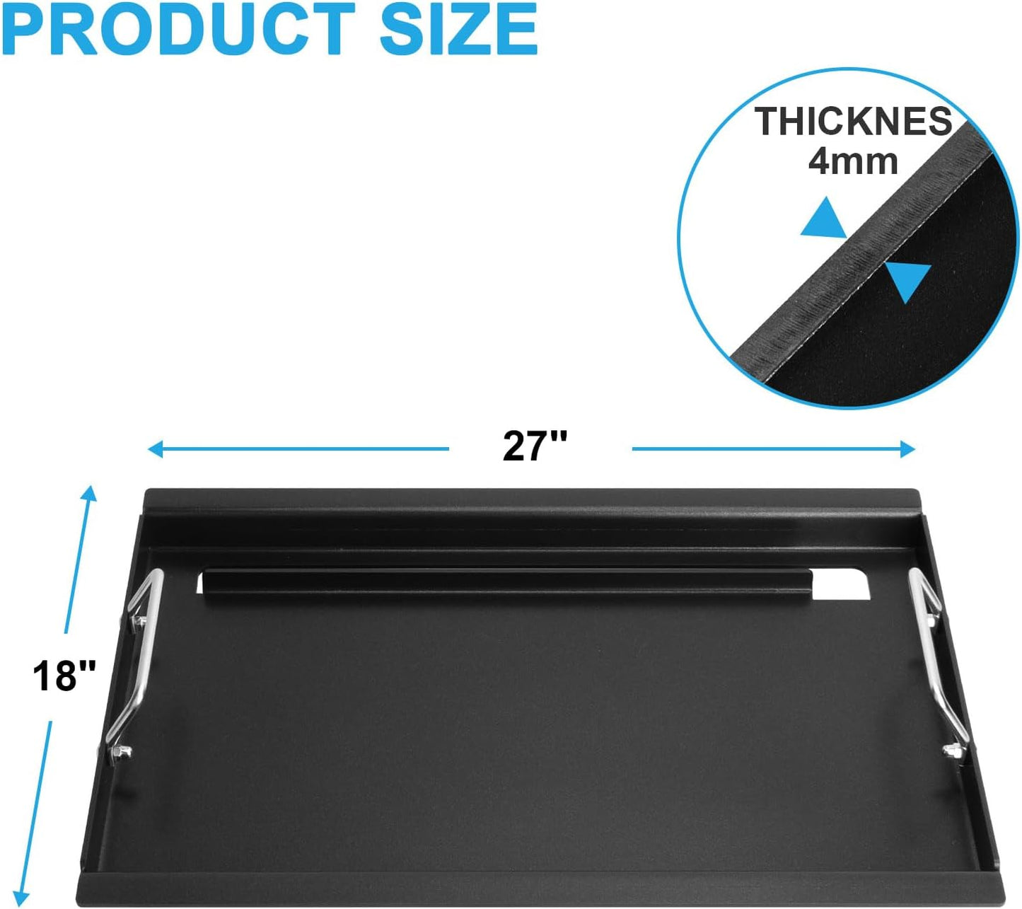 Full Size Griddle for Charbroil Performance 5 Burner, Flat Top Griddle for Charbroil Grill 463275517 463243518 463243519 463275717 463372017 463348017, Replace for G470-0002-W1 G470-0003-W1