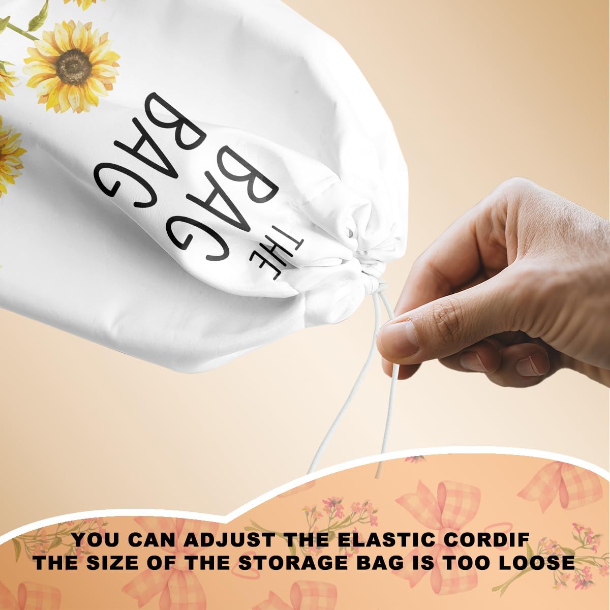 2Pcs Watercolor Flower Bee Plastic Bag Holder for Kitchen, Wall Mount Grocery Bag Holder for Plastic Bags, Summer Sunflower Reusable Grocery Bags Storage Dispenser for Home Kitchen Pantry Farmhouse