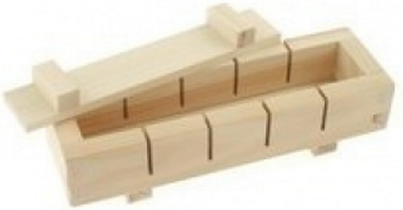 JapanBargain 3130, Wooden Oshizushi Press Maker Rectangular Sushi Press Mold Oshizushihako, 8.5 inch x 2.75 inch, 2 Pack