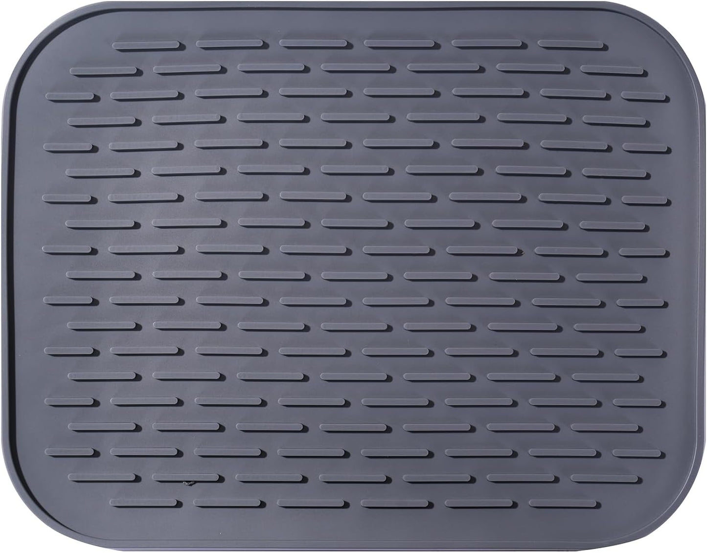 Dish Mat Silicone Dish Drying Mats Works For Drying Stemware Cocktail Glasses Silverware Pots Pans Knives and Dish Rack for Kitchen Counter Sink Bar Pads Easy to Clean (11.5" x 9.1")