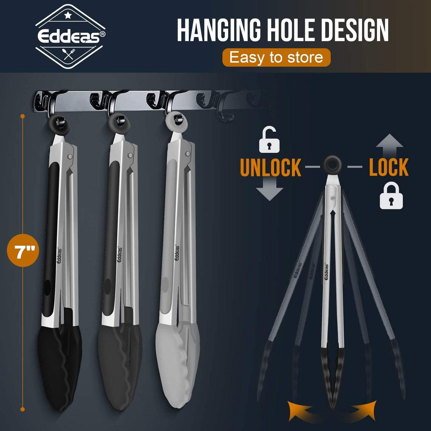 Small Tongs For Cooking - 7 inch Mini Tongs For Serving, Silicone Kitchen Tongs With Silicone Tip, Air Fryer, Appetizers, Veggies, Salad, Dishwasher safety Set of 3 Colour