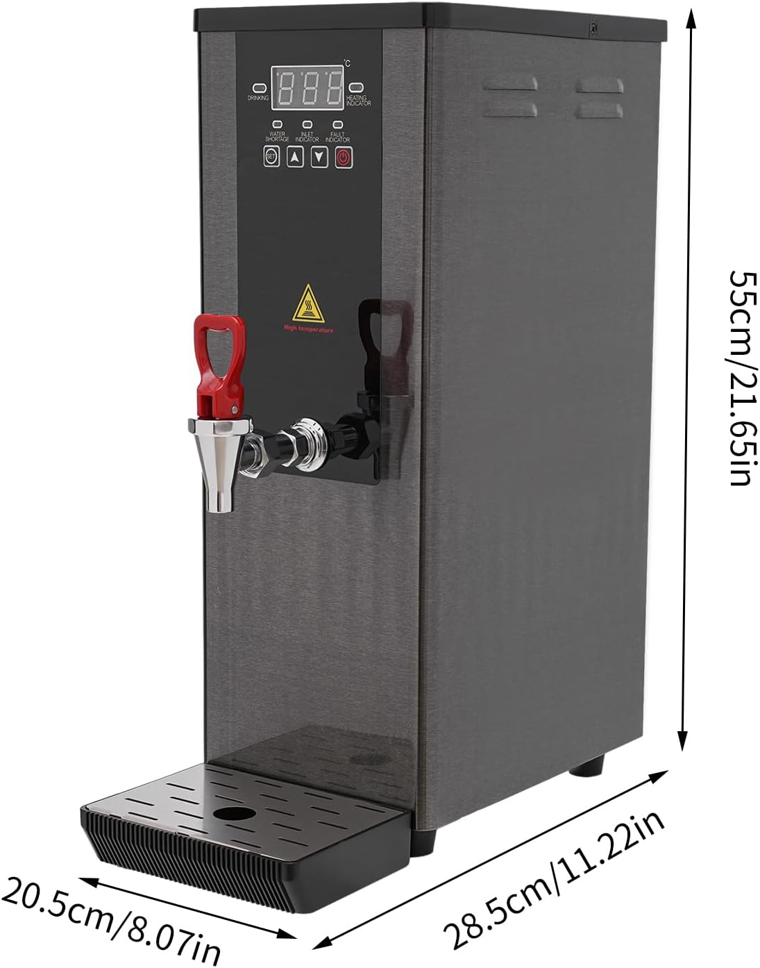 Step-Heating Commercial Hot Water Dispenser, 20L/5.28Gal Hot Water Boiler Dispenser Electric Water Pot Boiler Commercial Boiling Water Machine for Tea Coffee Shop Dessert Shop Hotel - 45L/H 3000W