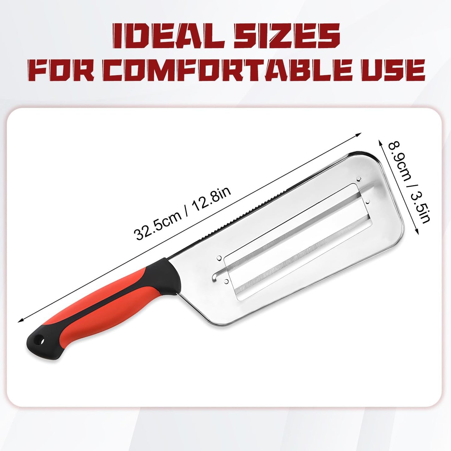 Multifunctional Vegetable Cutter,2025 Upgraded Stainless Steel Double-layer Slicer,Cabbage Kitchen Knife, Stainless Steel Shredder Knife,For Sauerkraut Coleslaw Vegetable Slicer