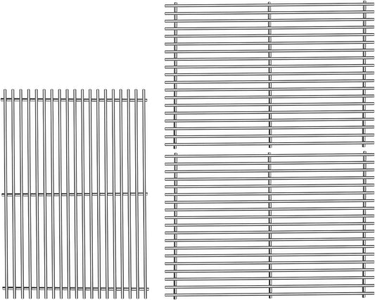 18 7/8" 304 Stainless Steel Grill Grates for Weber Genesis ii E-610 S-610 Genesis ii LX E-640 S-640 Genesis 2 Grill Parts for Weber Genesis ii 600 Series 66803 66096 Gas Grills 3 Pack