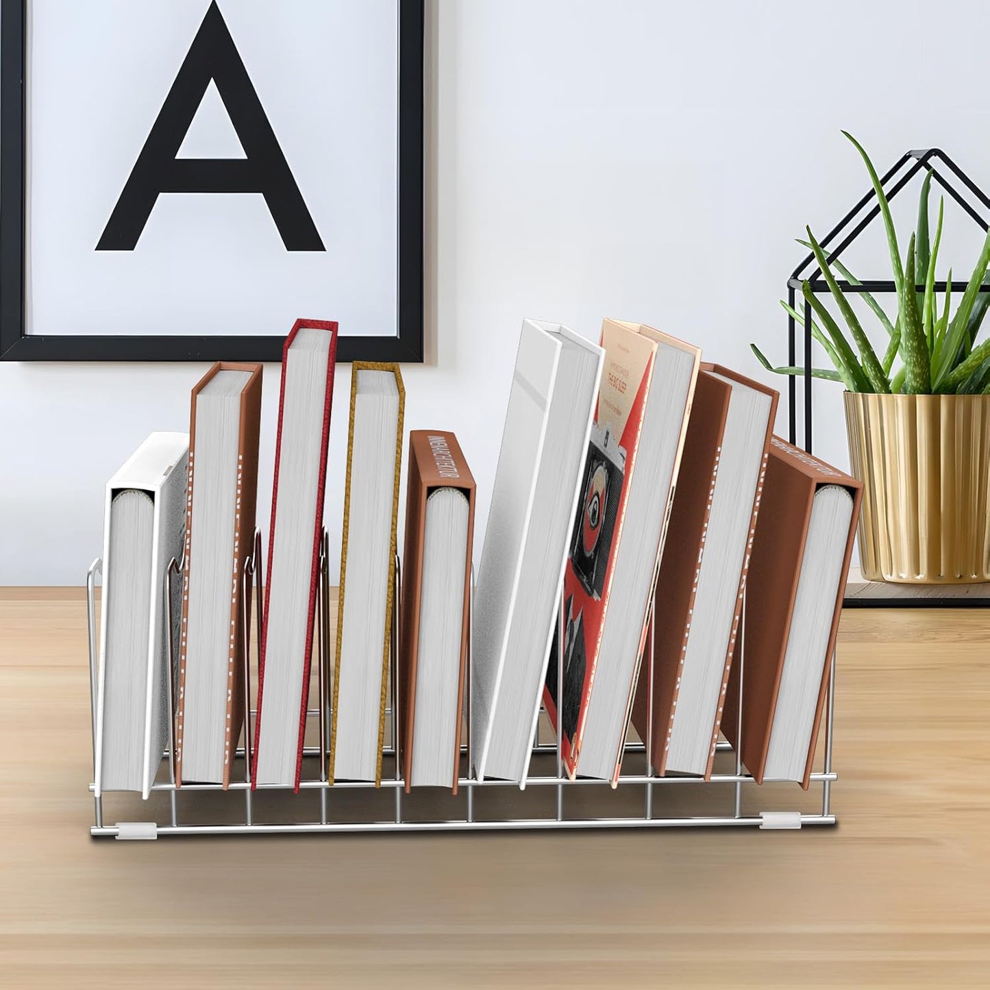 FLSEPAMB Pot Lid Organizer Pan Lid Organizer Kitchen Pot Lid Rack Suitable for Bakeware Dish Plate, Cutting Boards, Pots & Pans, Serving Trays, Reusable Holder (2 Pack)