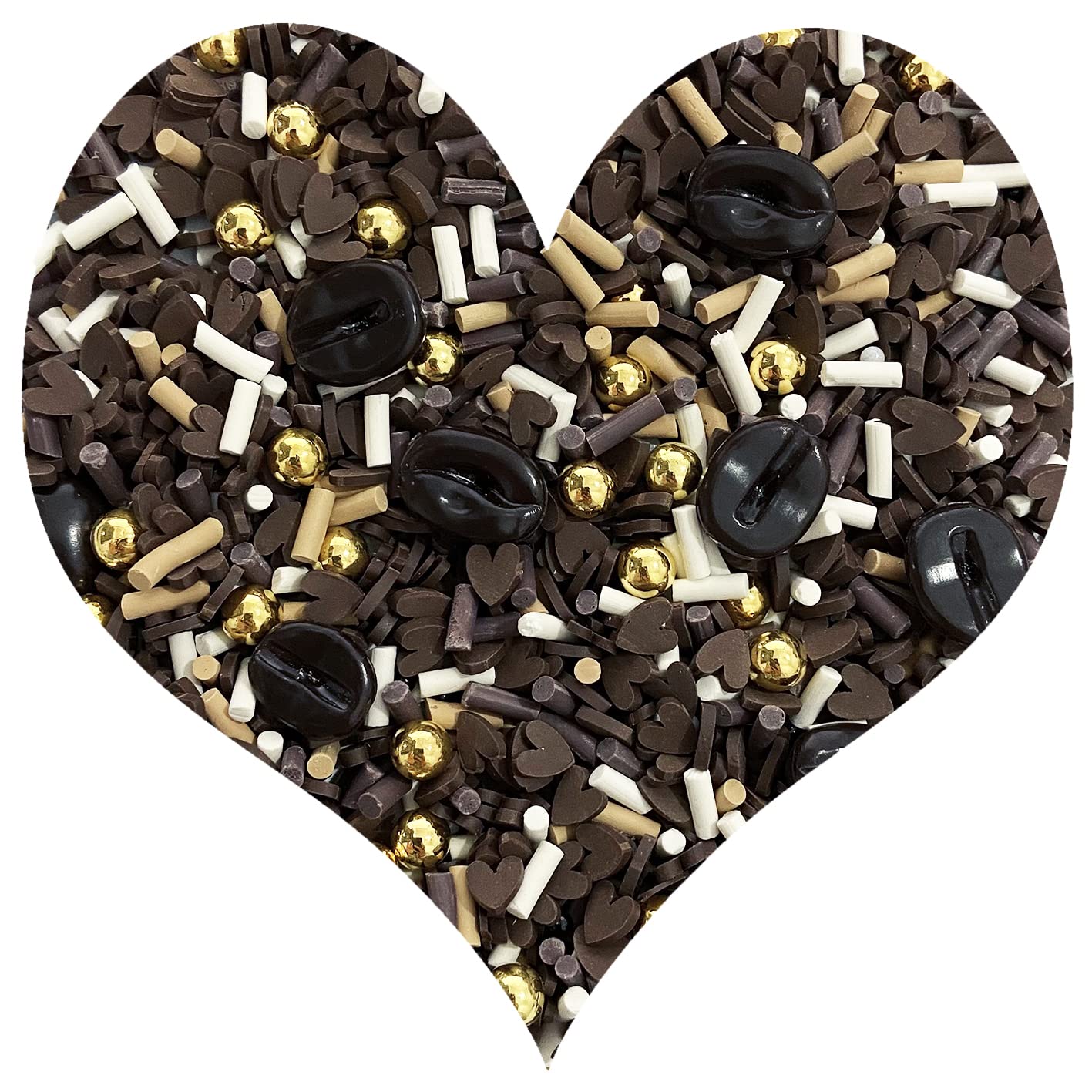 EHOPE Fake Sprinkles Resin Sprinkles Fake Candy Sprinkles Clay Sprinkles Polymer Sprinkles Polymer Clay Slices for Nail Art DIY Crafts Cake Phone Case(40G-Chocolate-41)