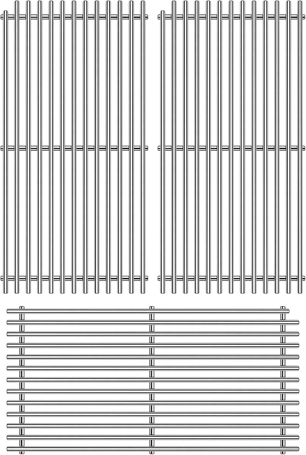 54801 Grill Grates Replacement for DCS Grill Parts 20” DCS 36, 48, 36ABQR,36BQ, 36BQR, 36DBQ, 48DBQAR, 48DBQR, 48EBQAR, 48EBQR, BGA36-BQARL, BGA36-BQARN, Stainless Steel BBQ Ceramic Rods Grids