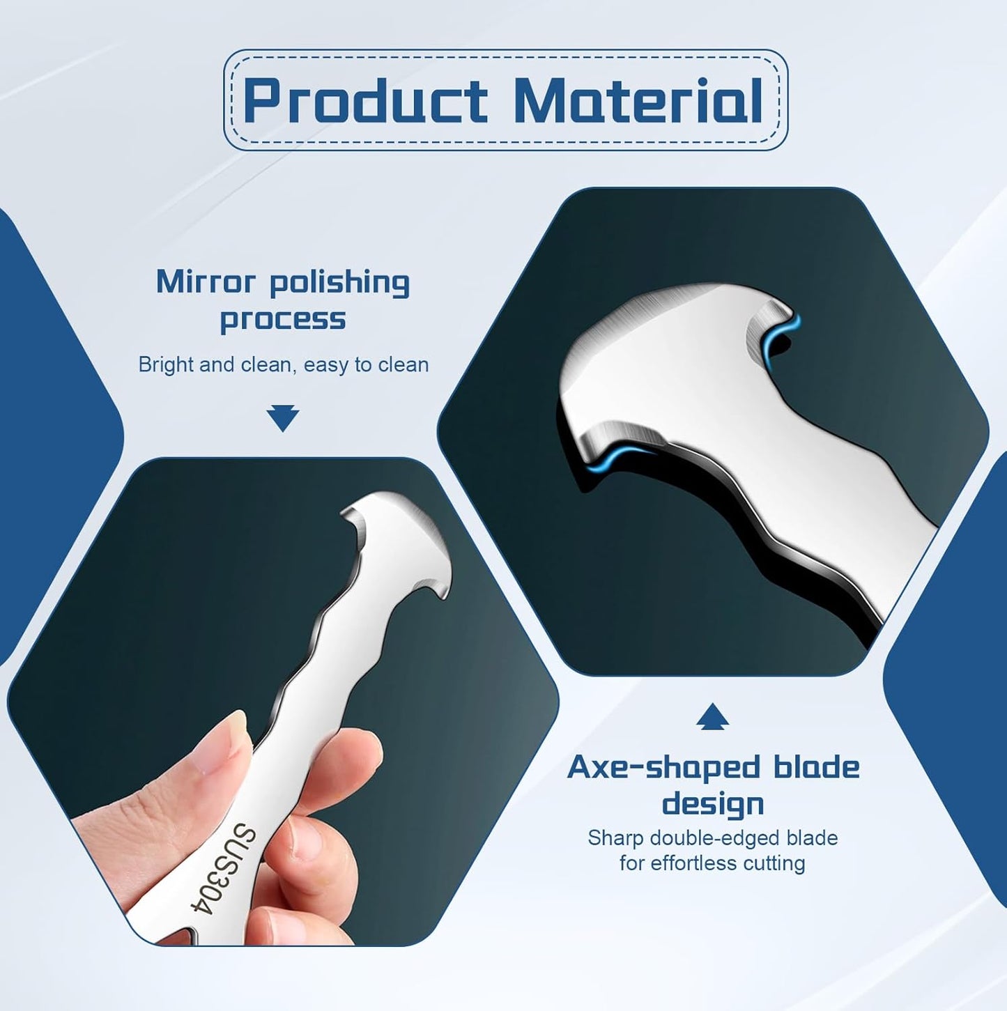 Stainless Steel Citrus Peeler Tool - Effortless Fruit Peeler for Oranges, Lemons, Grapefruits - Ergonomic Kitchen Gadget with Sharp Blade, Rust-Resistant & Easy Storage (5.1 Inch, 0.06lbs)