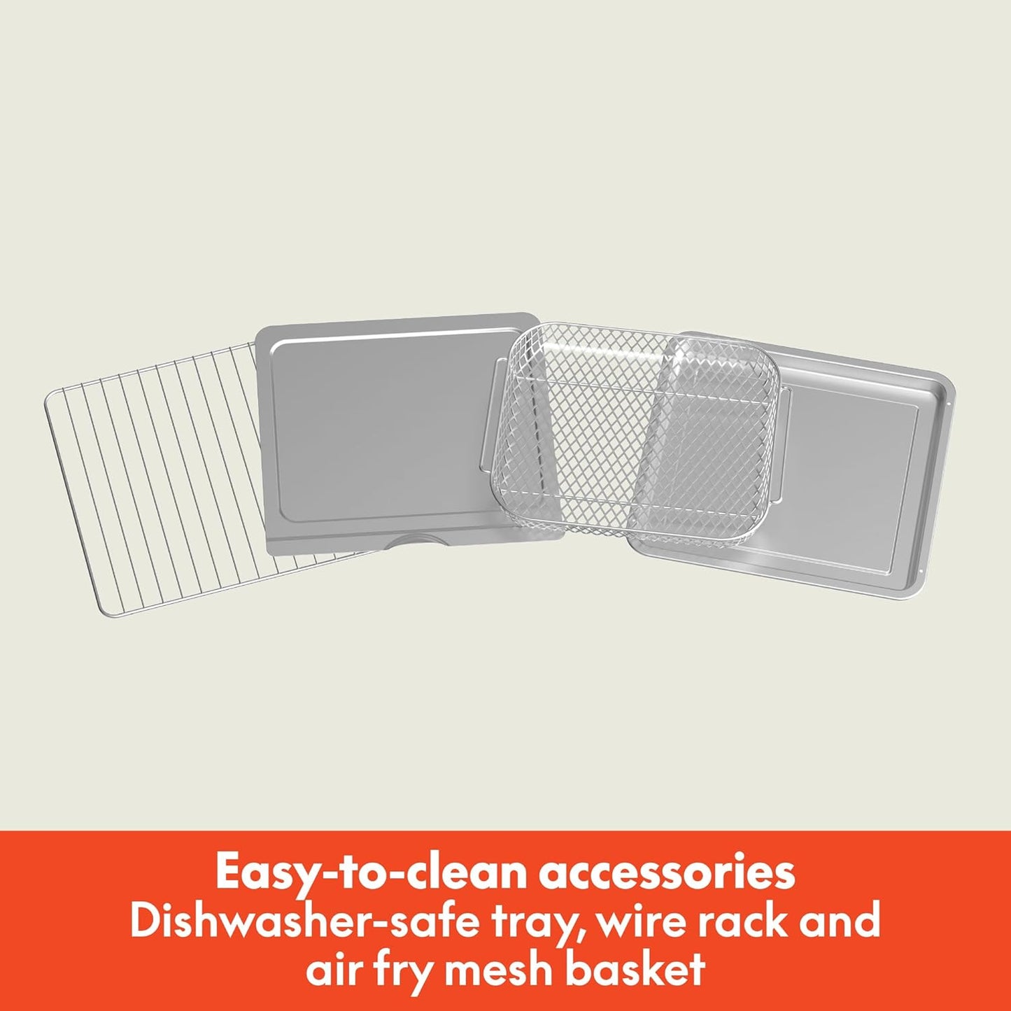 bella Air Fry Toaster Oven, 7 Preset Cooking Options, Dishwasher-Safe EverGood Coated Trays Included, 60-Minute Auto Shutoff w Audible Timer, Power Indicator Light, 1700 Watt, Blossom