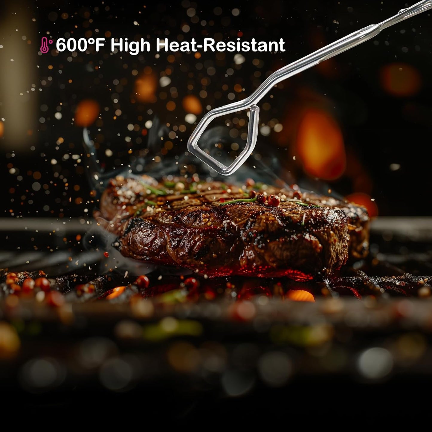 Stainless Steel Scissor Tongs, Heavy Duty, Kitchen Tongs for Food Cooking Barbecue BBQ Grilling and Serving (2pcs Blue)