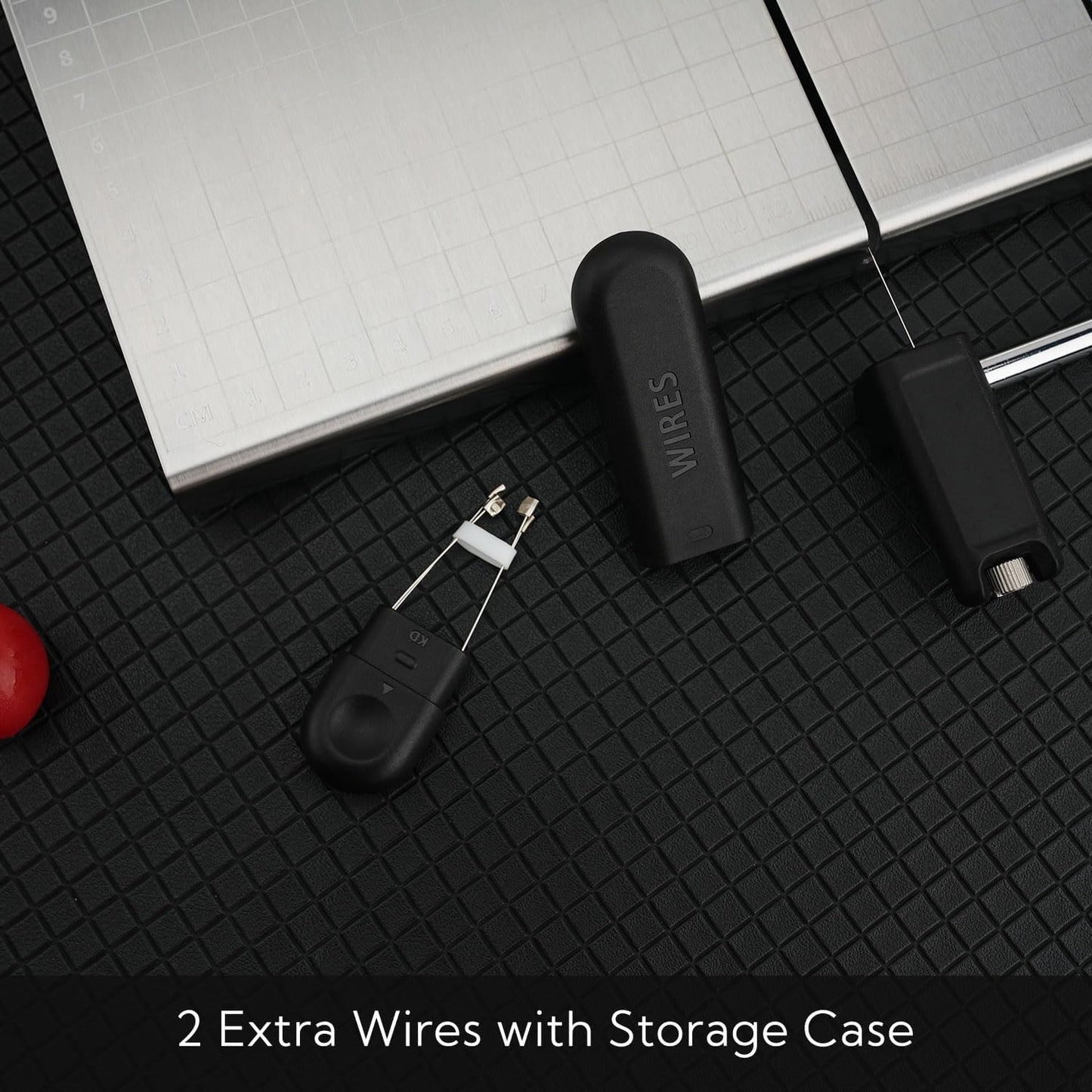 KITCHENDAO Replaceable Wire Cheese Slicer with Board and Measuring Grids,Tightness Adjustable Cheese Slicer, Stainless Steel Metal Cheese Cutter for Block Cheese, Dishwasher Safe, with 2 Extra Wires