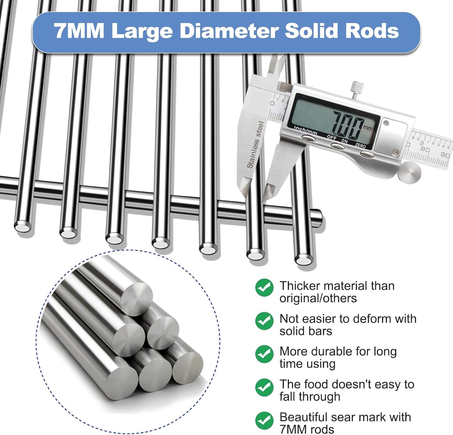 66095 Grill Grates with 66032 Flavorizer Bars for Weber Genesis 2 grill parts 300 Genesis II LX 300 Series ,Heat Deflector And Cooking Grids Replacement Parts For Weber Genesis ii E-310 E-315 S-335