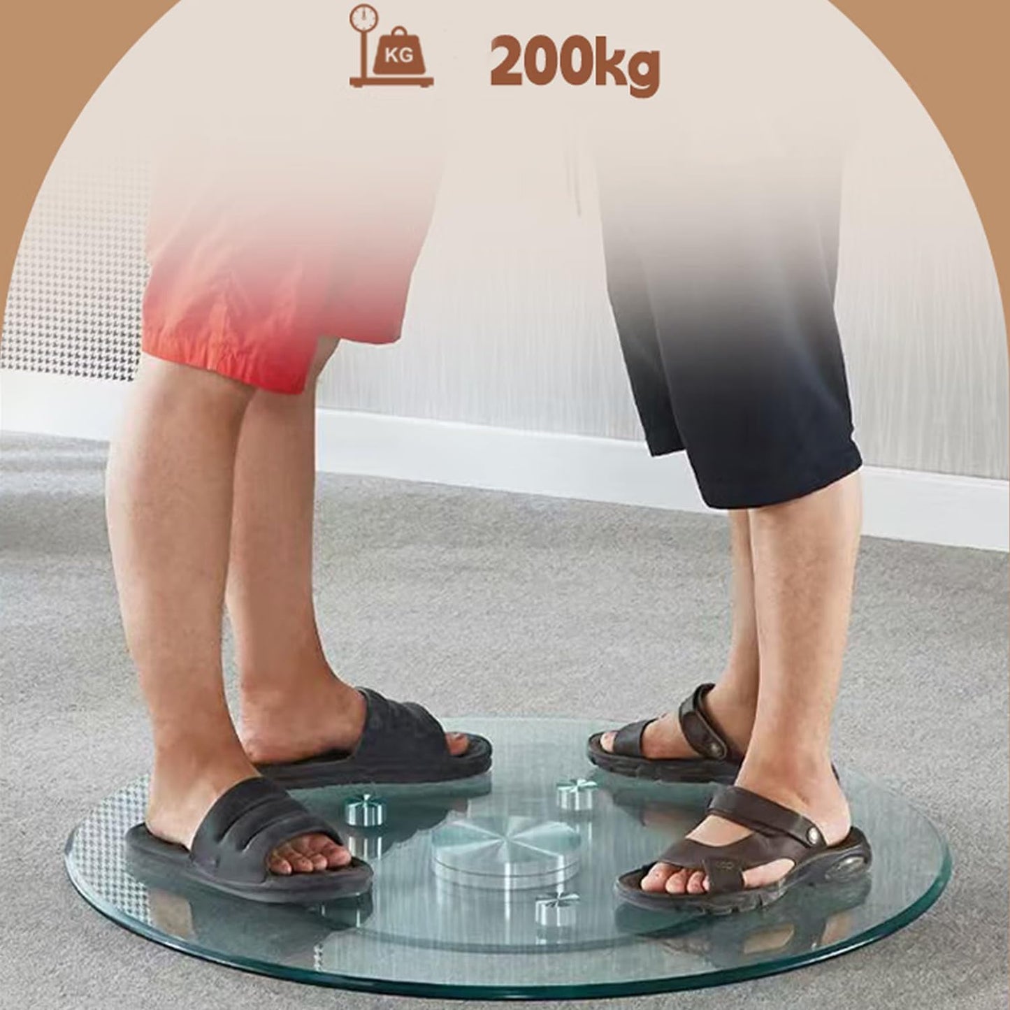 Glass Lazy Susan,28" Glass Lazy Susan for Dining Table Turntable Centerpiece with Swivel Assist System & Smooth Spin Round Tabletop Rotating Tray (28 in)