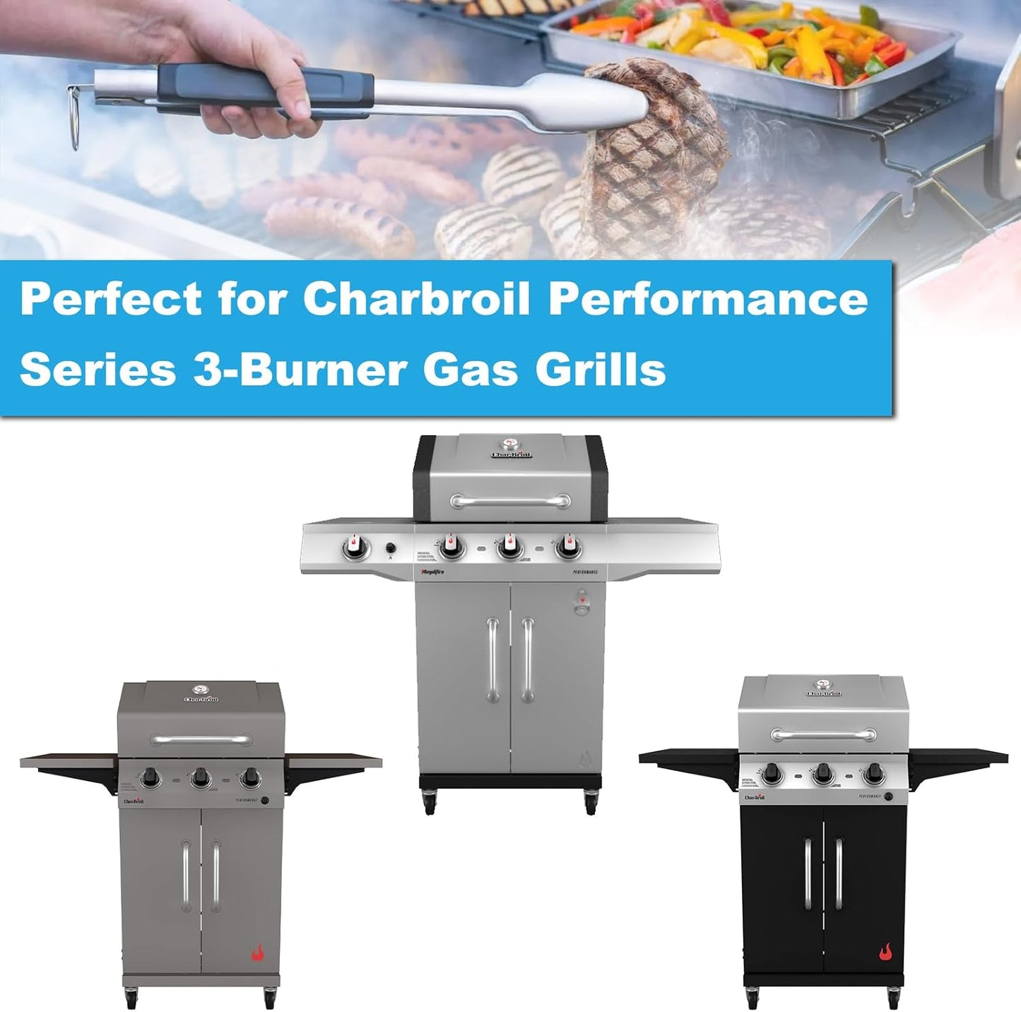 Full Size Griddle for Charbroil Performance Convective 3 Burner 463228622 463732823 463732623 463732923, Flat Top Griddle for Charbroil Grill Replacement Parts for G426-0005-W1