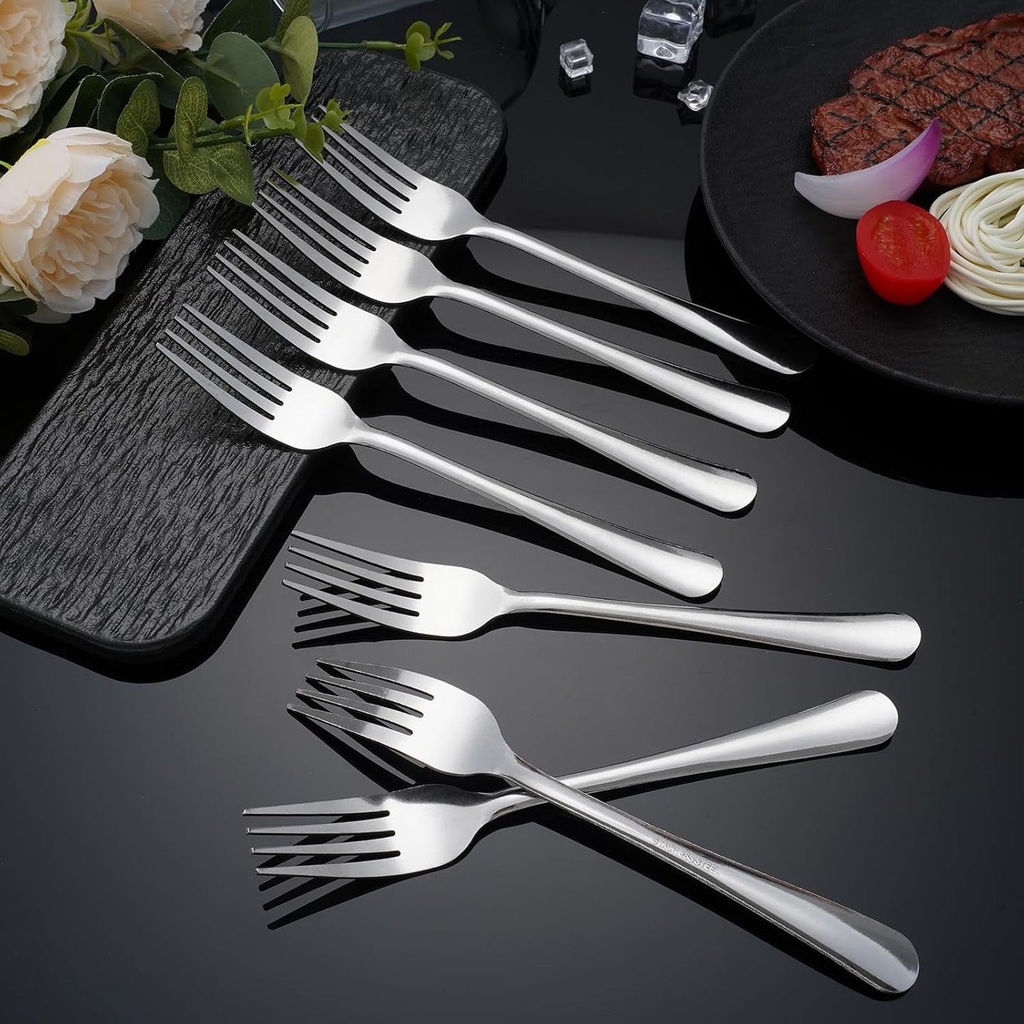 36 PCS Dinner Fork Set - Windsor Stainless Steel Silverware Fork 7.1 Inch with Dishwasher Safe Flatware Forks for 36,Table Forks for Home,Kitchen or Restaurant
