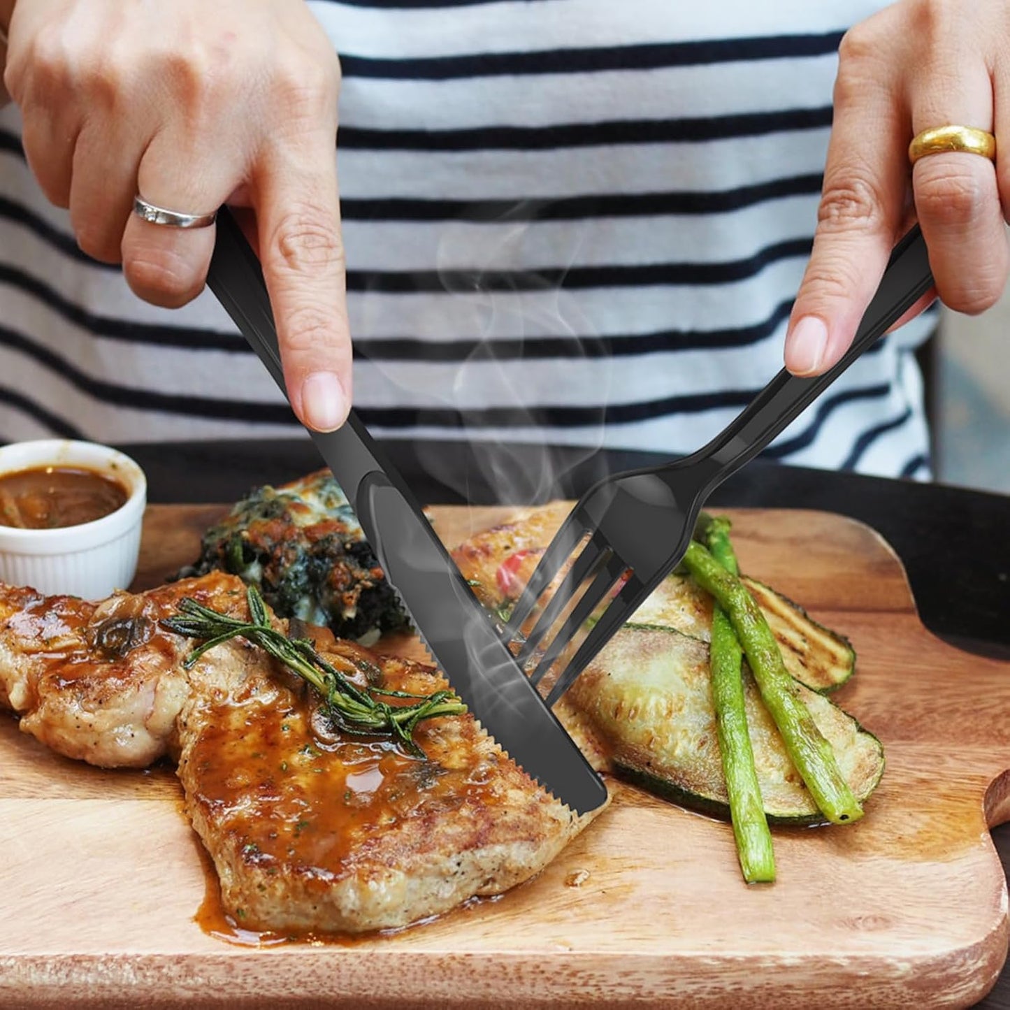 360 Count Extra Heavy Duty Black Plastic Forks Disposable, BPA-Free, Heat Resistant, Solid and Durable Disposable Forks Bulk, Premium Plastic Forks heavy duty for Party Supply