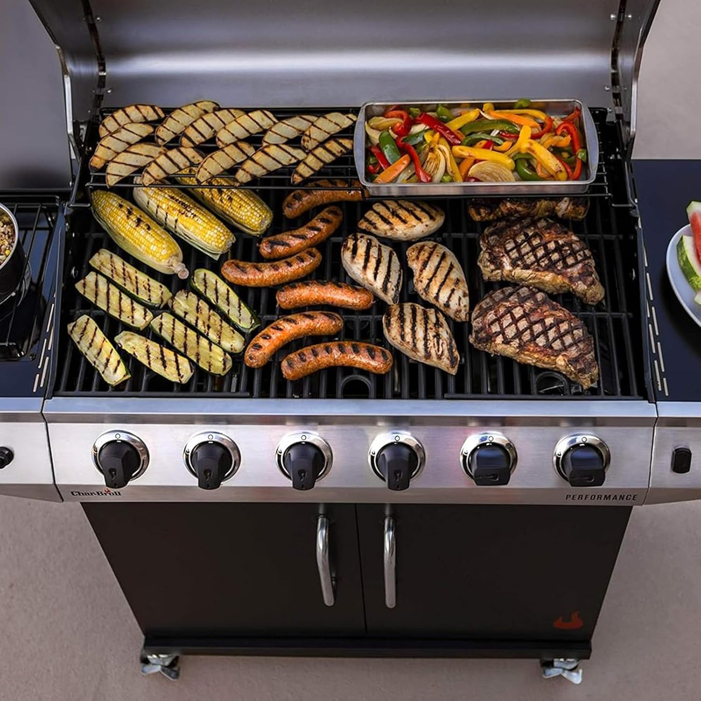 17" Grill Grate for Charbroil Performance 6 Burner 463228622 463284422 463229021 463229521 463229521B Cooking Grate for Charbroil Grill Replacement Parts 463259223 G426-0005-W1