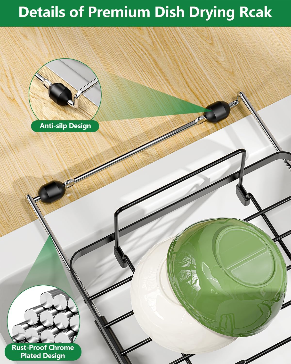 Extendable Dish Drying Rack Small