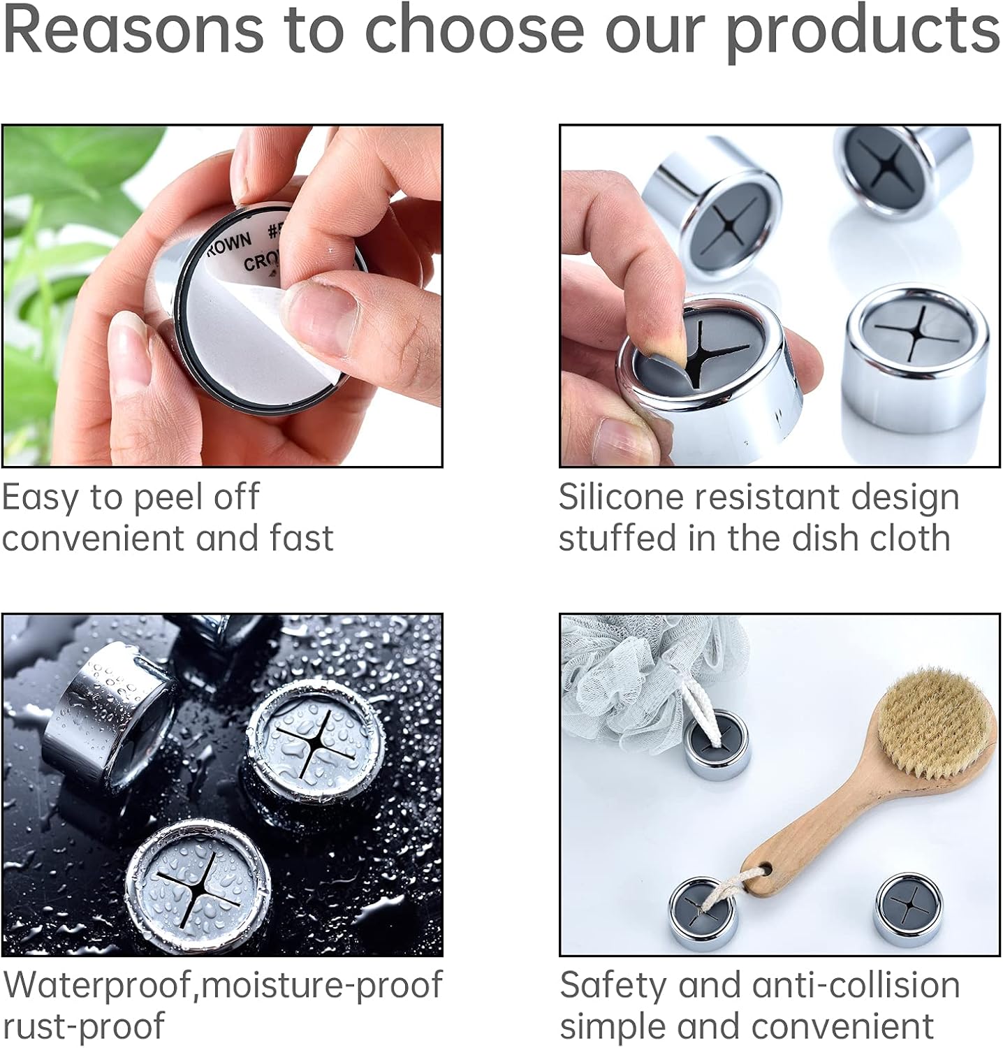 9 Pieces Kitchen Towel Hooks Round Adhesive Dish Towel Hook Premium Chrome Finish & Easy Installation Wall Mount Hand Towel Hook Ideal as Bathroom, Shower or Outdoor Towel Holders