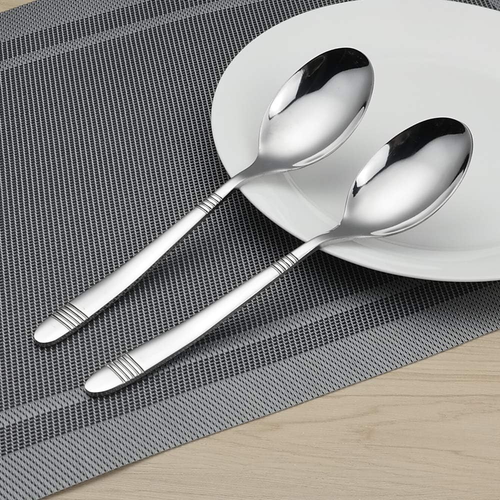 Begale 12 Pieces Stainless Steel Dinner Spoons, Cutlery Spoon