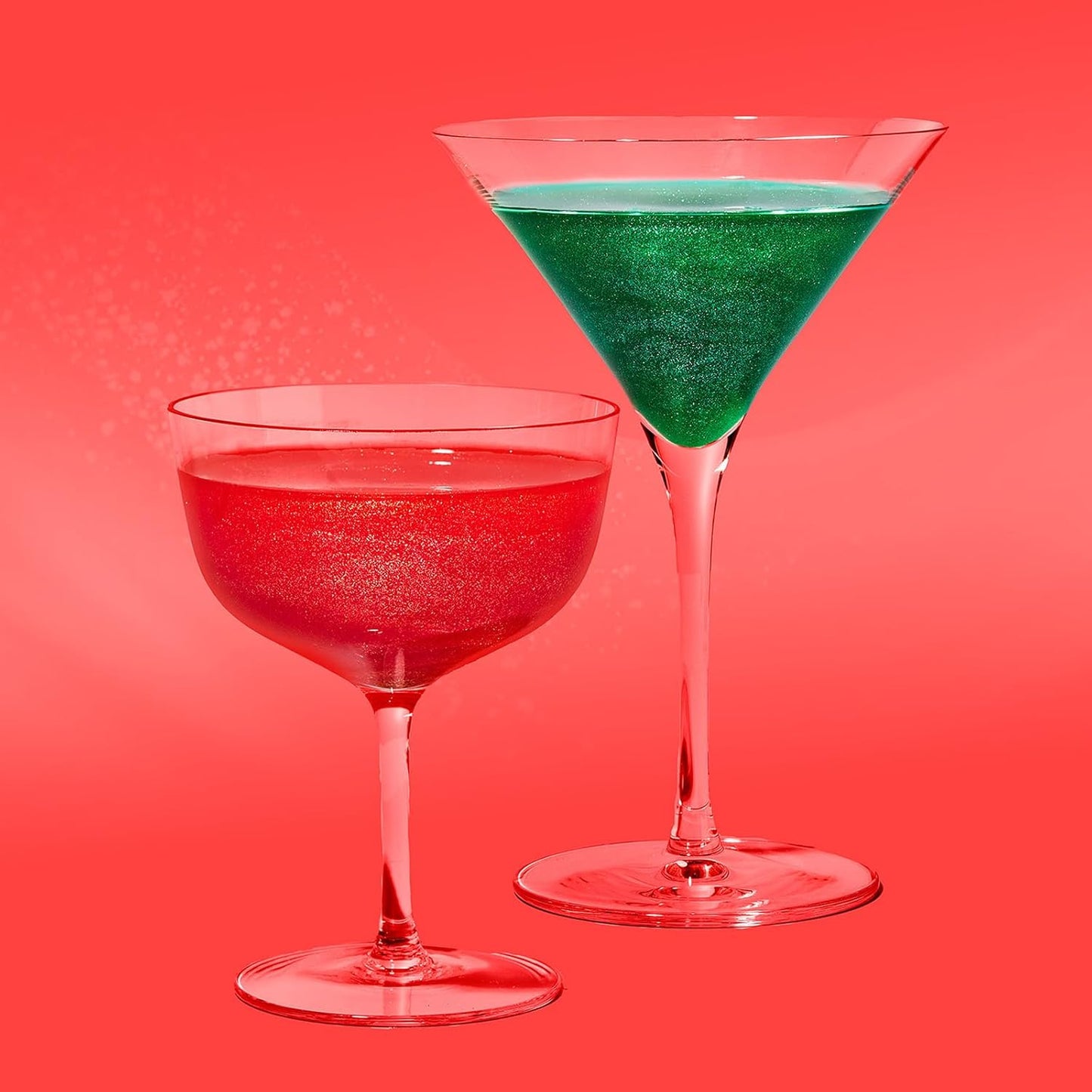 Fancy Sprinkles Mistletoe Magic Edible Glitter Packets Portable & On-The-Go for Sparkling Drinks, Champagne, Cocktails, Wine, Beer, & more. (1 Pack)