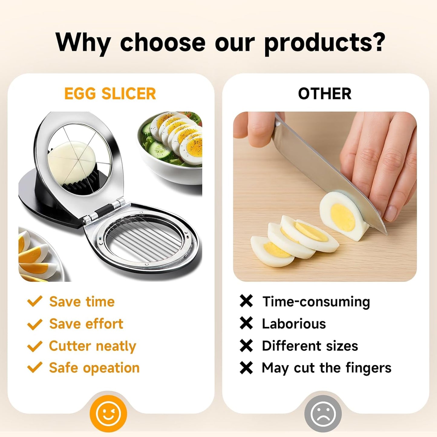 Egg Slicer for Hard Boiled Eggs,Egg Cutter,Strawberry Slicer,Heavy Duty Aluminium Tomato Slicer,Stainless Steel Wire Multipurpose, Dicer for Soft Fruit Mushroom,Suitable for Home, Picnics