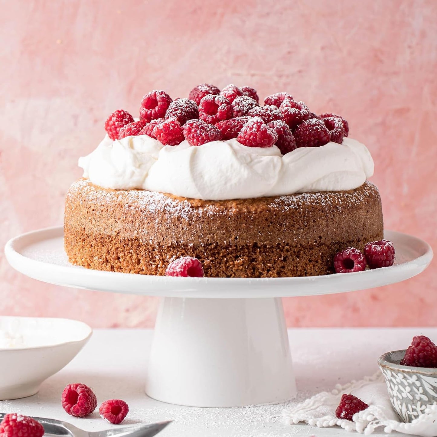 HUAKENER 10 Inch Cake Pan - Set of 2 Round Cake Pans with 70 Pieces Parchment Paper, Non-stick Cake Baking Pans, Dishwasher Safe