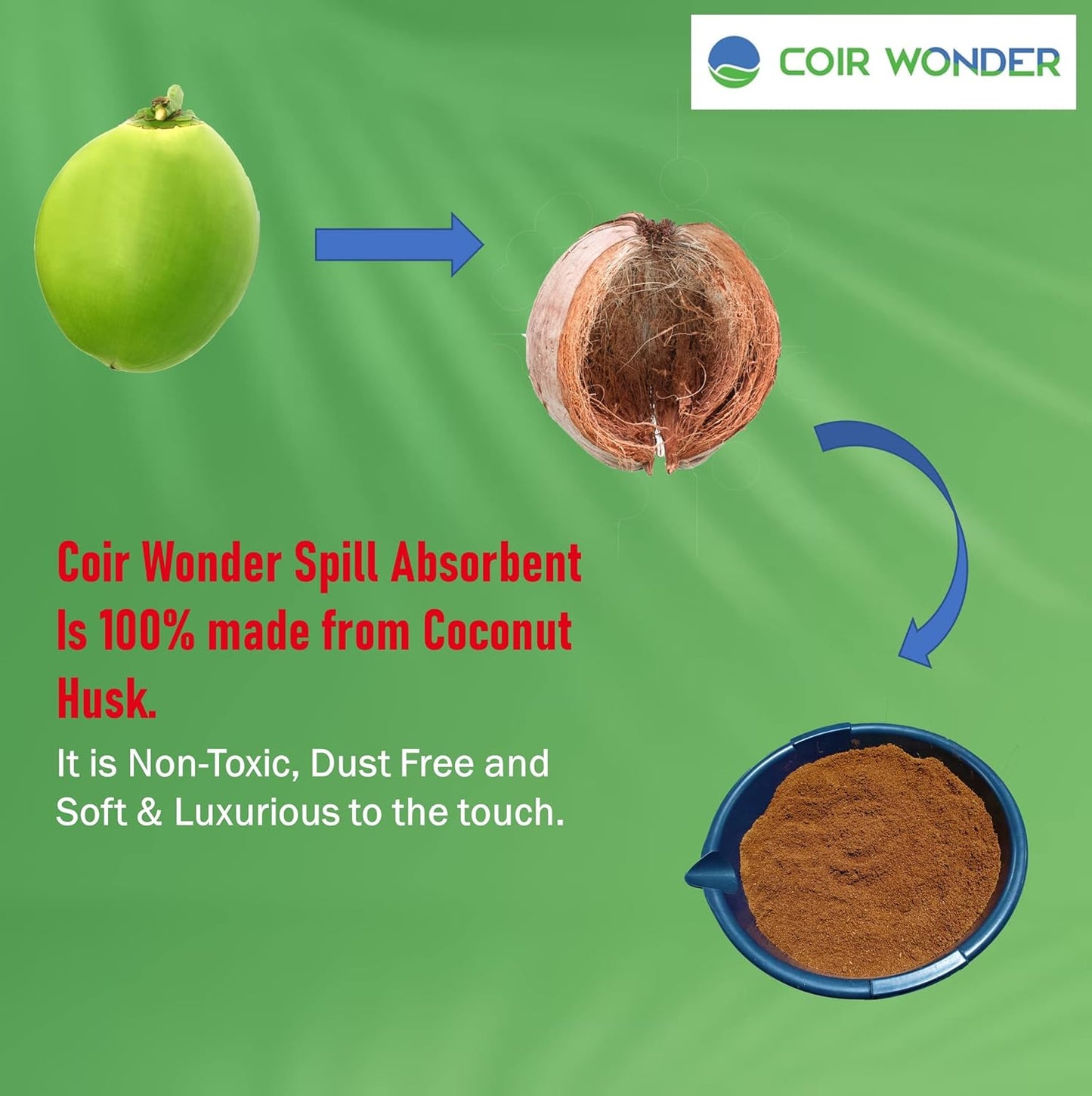 3-in-1 Oil Absorbent, Paint Hardener & Sweeping Compound – 9L (3.2 Lb) – Absorbs 6 Quarts Oil, Solidifies 20 Cups Cooking Oil – Eco-Friendly Spill Cleanup Granules for Shop, Garage, Home