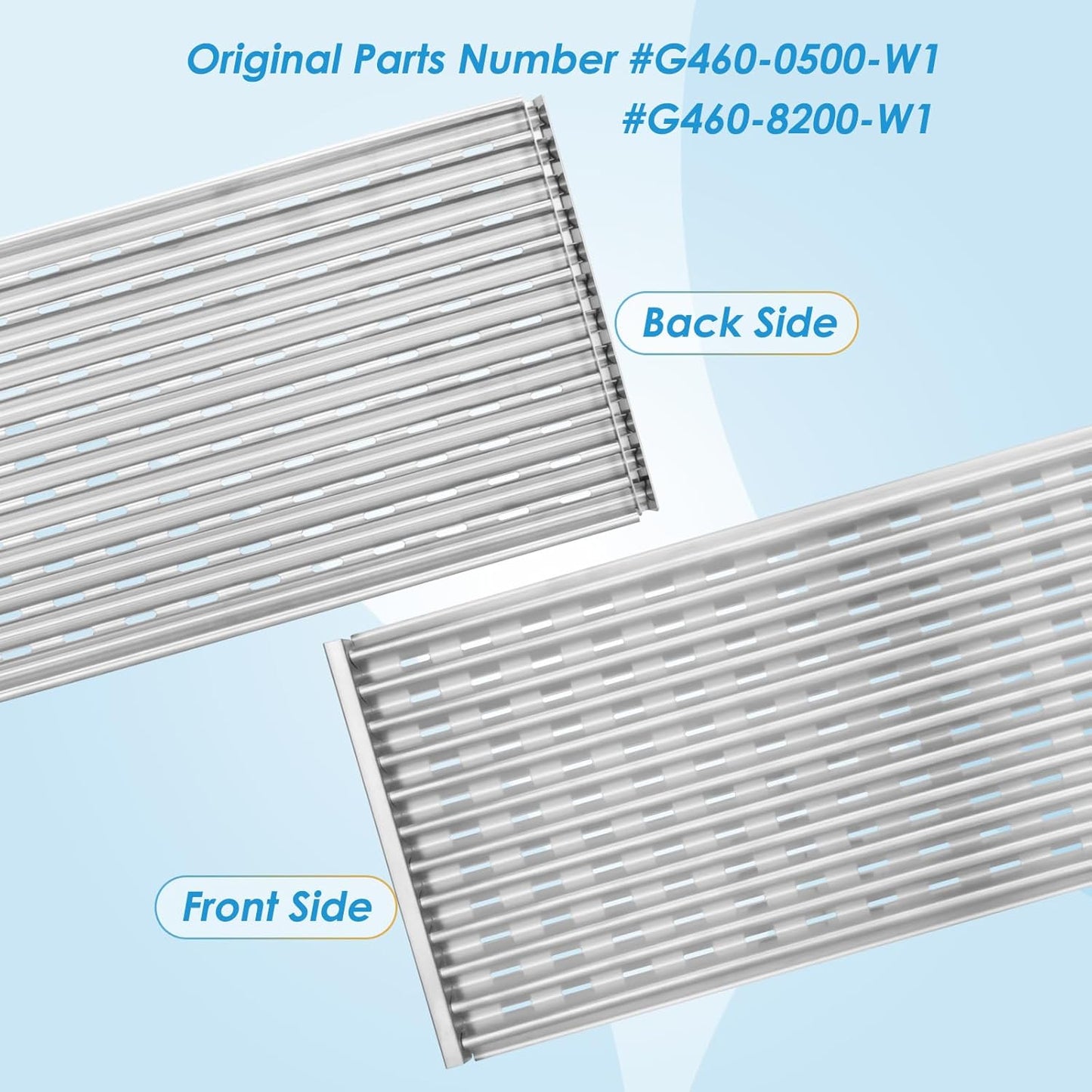 17" Grill Grate for Charbroil Performance TRU-Infrared 450 3-Burner 463370719 463371719 463371116 463371316 463371716 463336016, G460-8200-W1 Stainless Steel Emitter for Charbroil Grill Parts