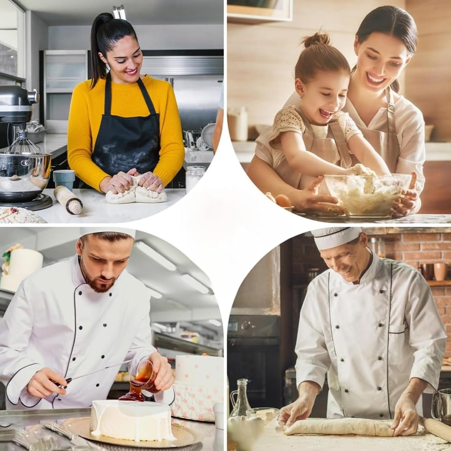 Flour Funnel for Kitchen Aid Mixer – Stand Mixer Attachment for KSM150 5-Quart Tilt-Head, Easy-Pour No-Mess Baking Tool, Fits Flour, Sugar & Egg Liquid, (Black)