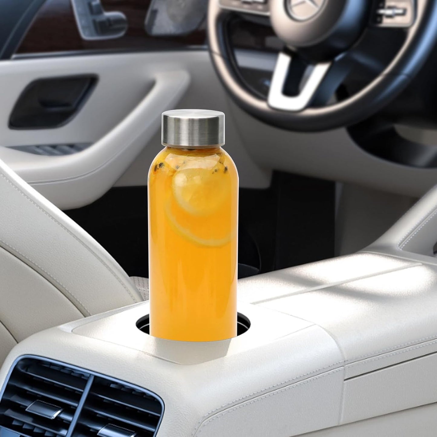 Brajttt Glass Juice Bottle with Lids,16oz Juicing Bottles Reusable, Clear Glass Water Bottles 16 oz with Stainless Steel Airtight Cap,Juice Beverage Container, Leak Proof，Set of 8