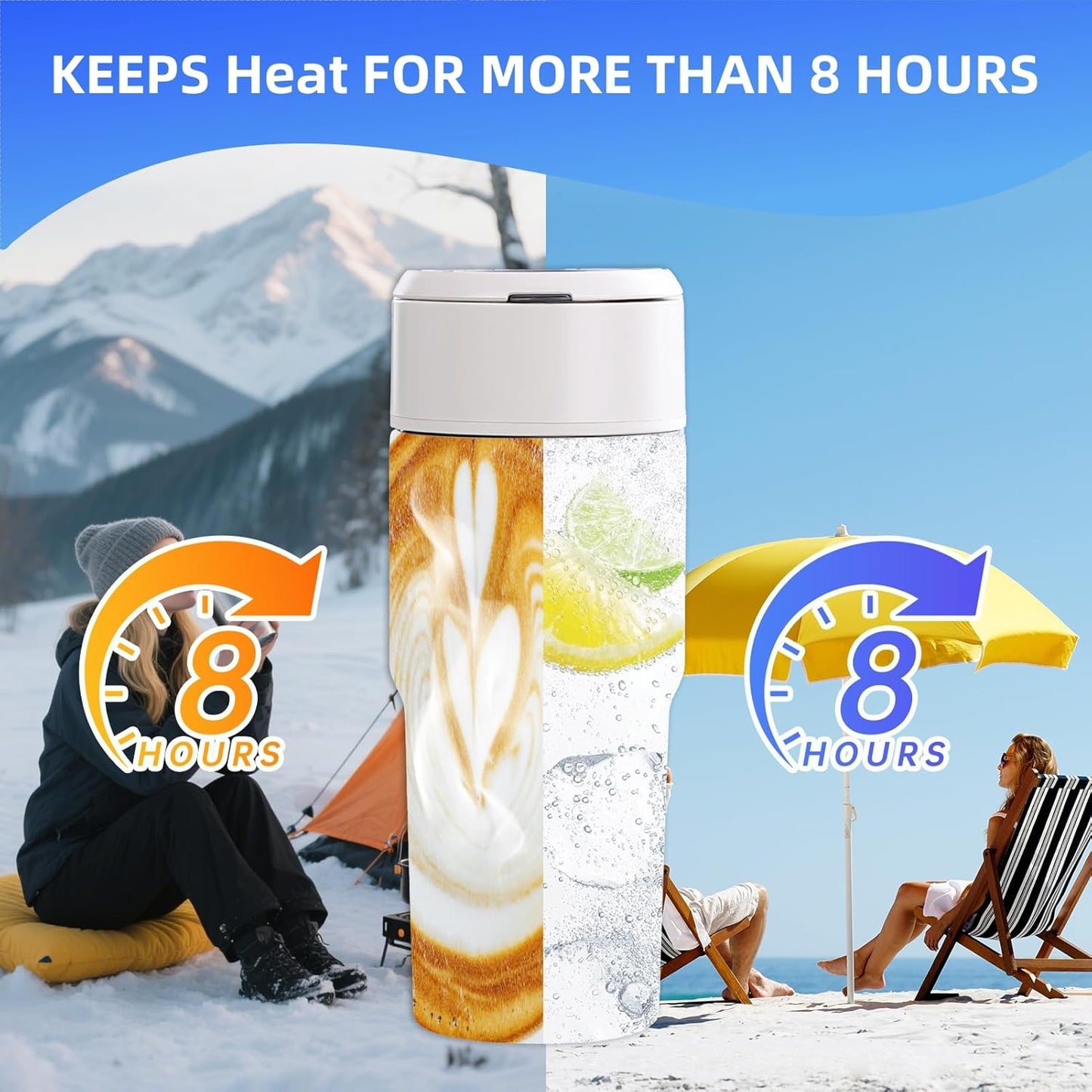 Kawu Portable Blender, 316 Stainless Steel Inner Personal Blender with 10Ps 304 Blades, 23Oz Blenders for Smoothies, USB Rechargeable, BPA Free, Food-Grade, Leakproof Juice Mixer for Gym, Home