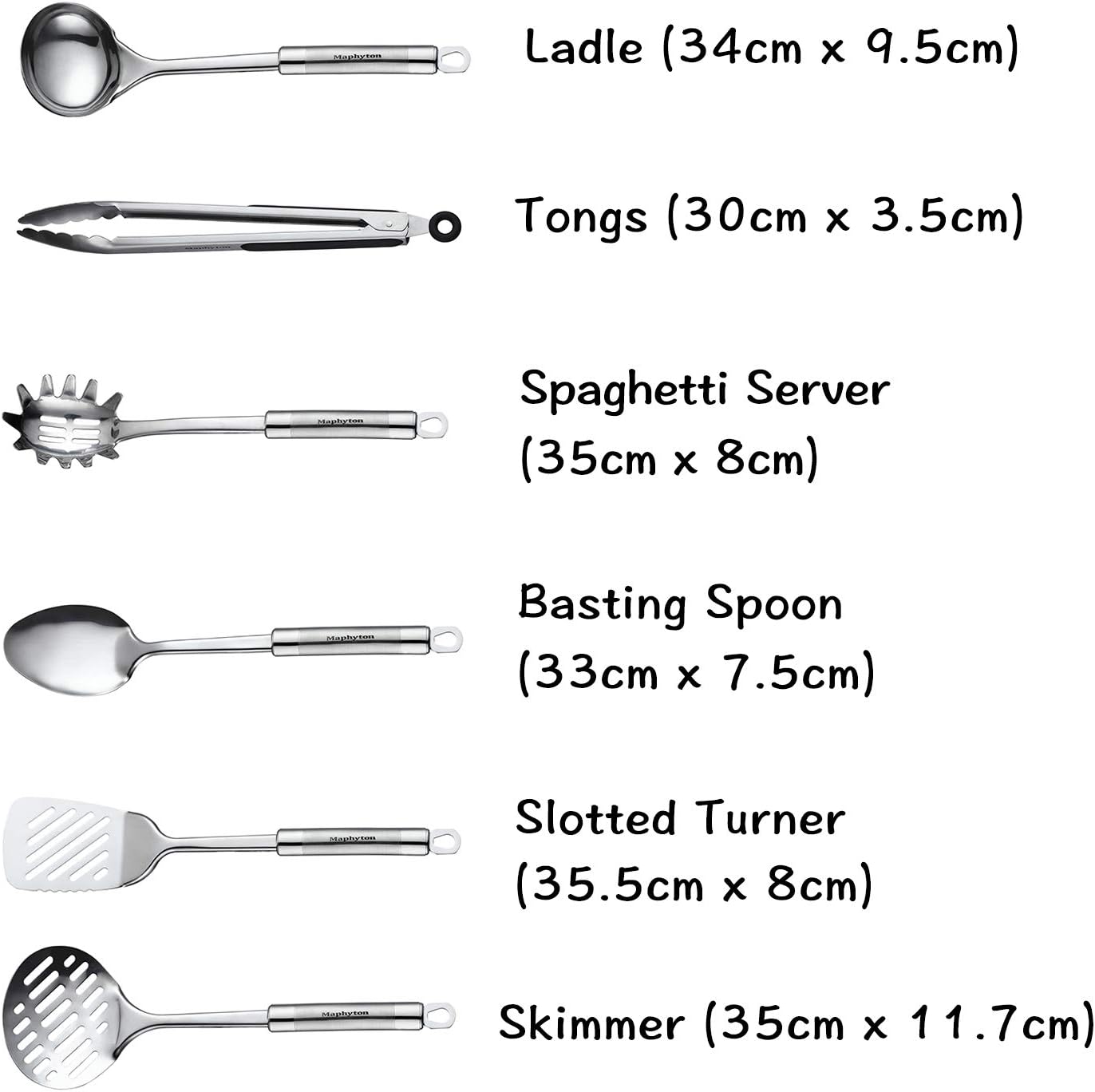 Cooking Utensil Set, 11 PCS Stainless Steel Kitchen Utensil Set, Nonstick Kitchen Gadgets Cookware Set with Spatula