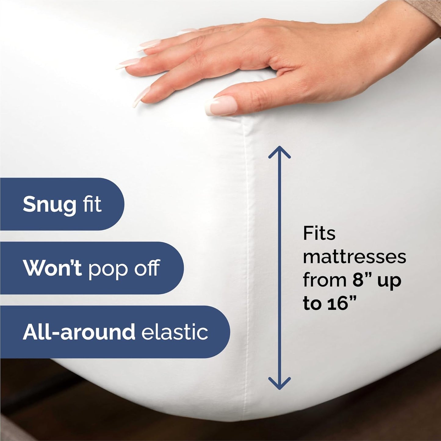 King Size 4 Piece Sheet Set - Comfy Breathable & Cooling Bed Sheets Set - Hotel Luxury Bedding for Women, Men, Kids, Teens, Boys & Girls - Deep Pockets, Ultra-Soft and Wrinkle Free - Oeko-Tex - White