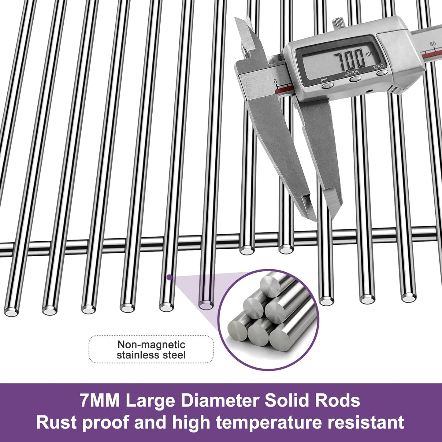 1 Pack 54911 Cooking Grid Grates with 2 Pack 54921 Replacement for Viking VGBQ 30 in T Series, VGBQ 41 in T Series, VGBQ 53 in T Series Gas Grill