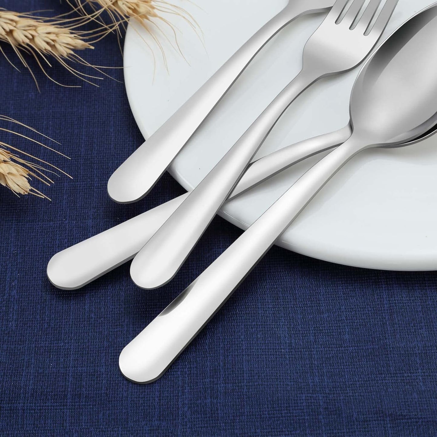 36-Piece Stainless Steel Silverware Set, 5.9" Tea Spoons, Durable Small Spoons, Cost-effective for Home, Kitchen, Restaurant - Mirror Polished, Dishwasher Safe