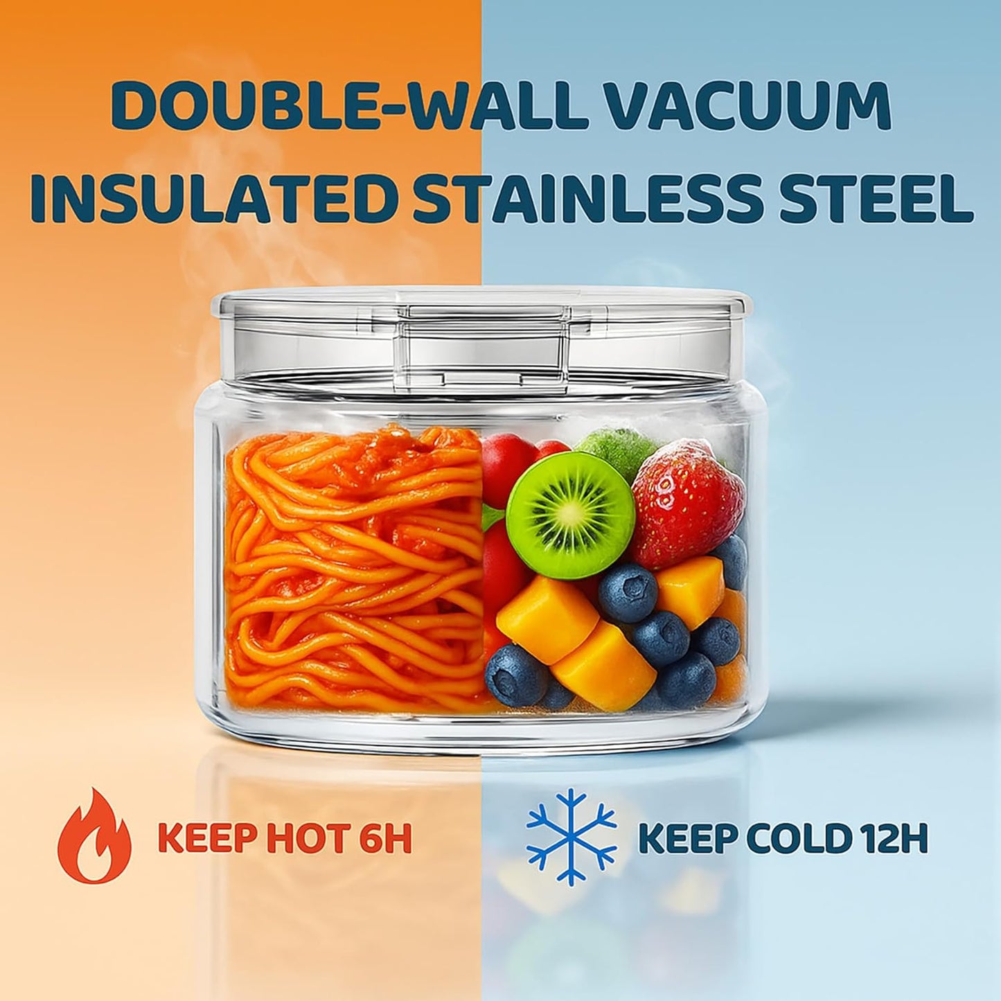 14.5oz Soup Thermo for Hot Food Kids Vacuum Insulated Food Jar Twist-Free Soup Thermo for Hot Food Kids Leakproof Stainless Steel Wide Mouth Lunch Container (Pink)