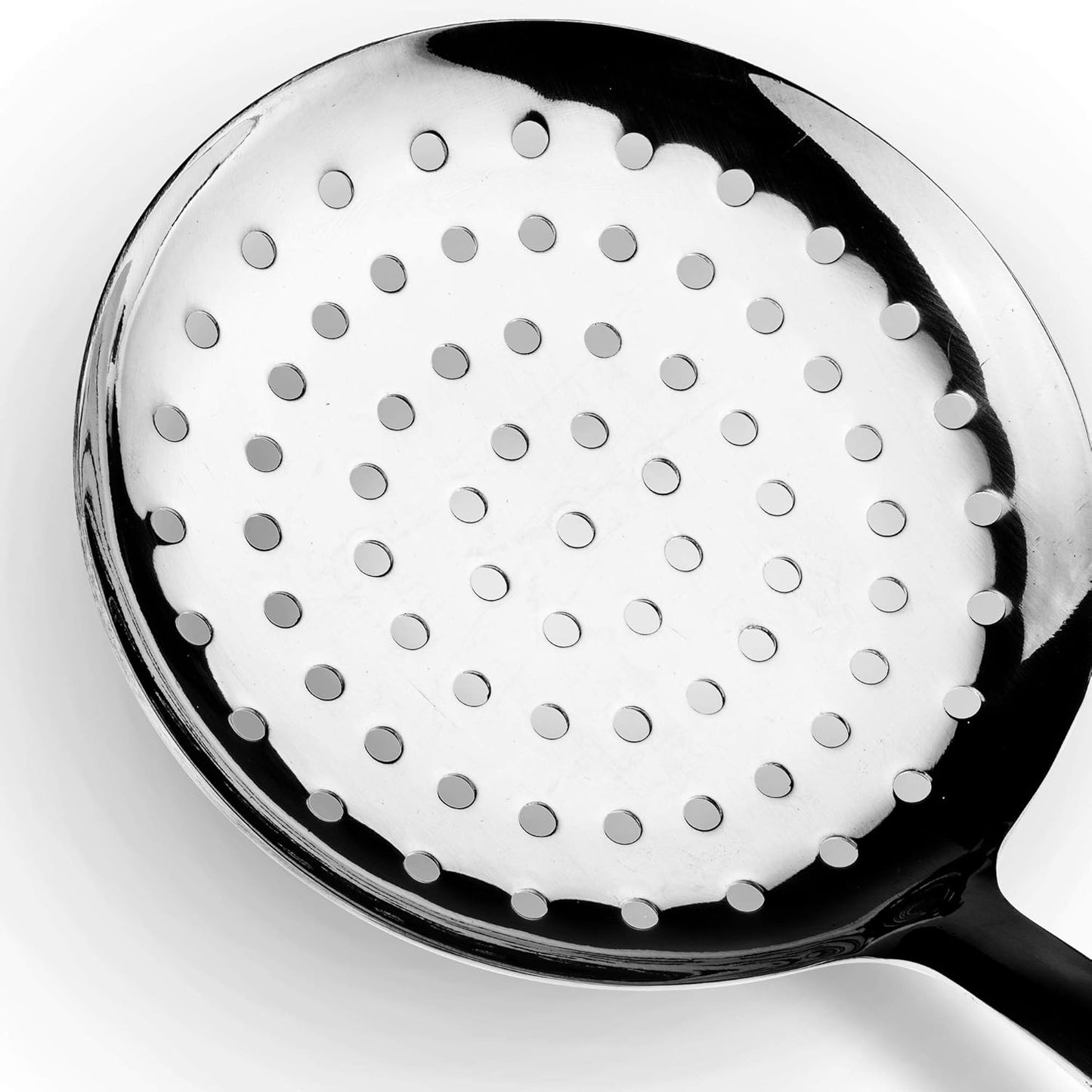 Brushed Stainless Steel Non-Slip Ergonomic Handle Skimmer