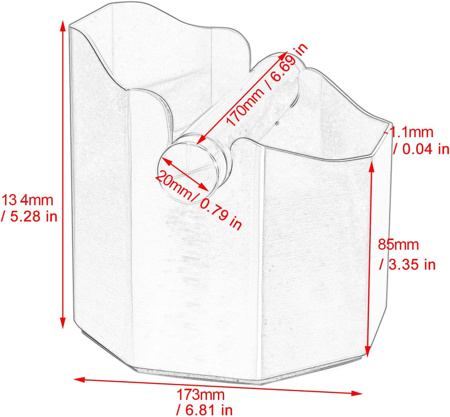 DIBTSA Espresso Knock Box, with Removable Knock Bar and Non-Slip Rubber Base,Coffee Bar Accessories, Stainless Steel, Silver, Large