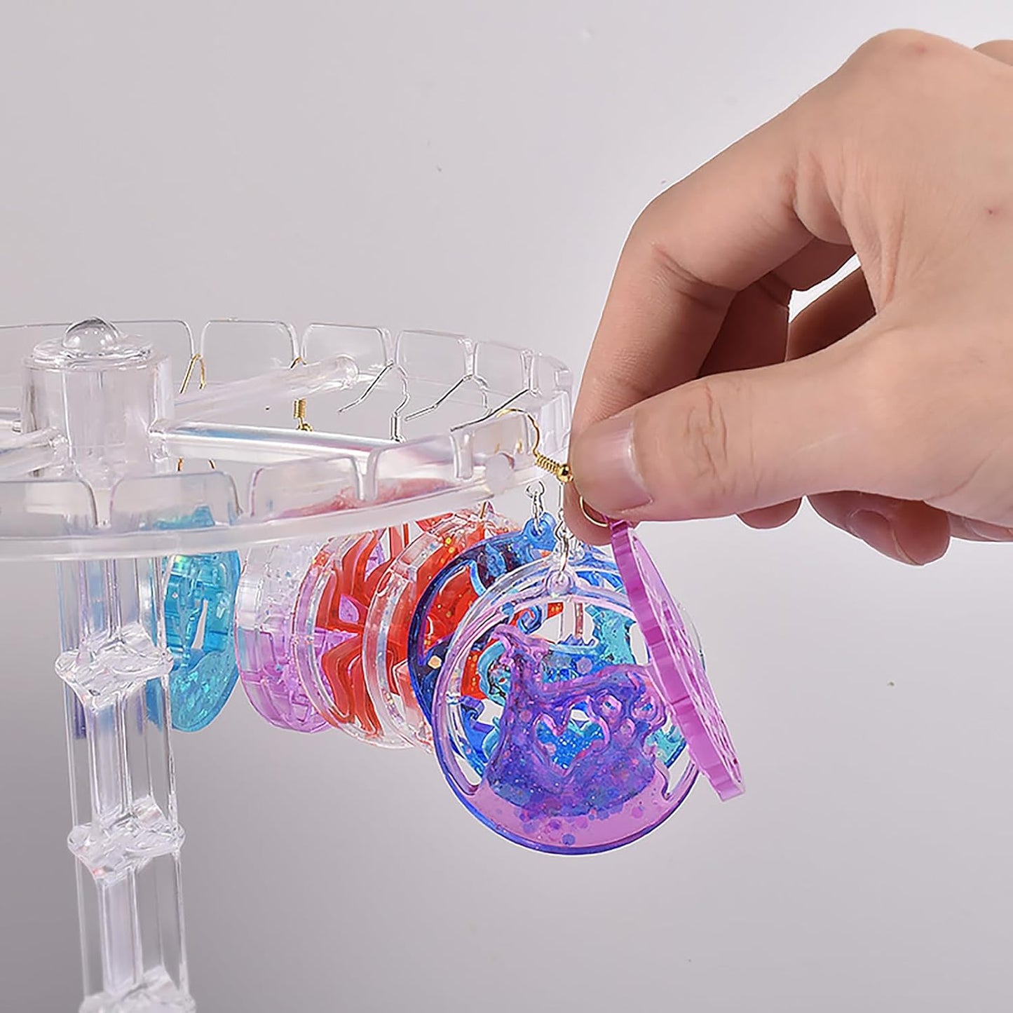 ABC Keychain Resin Mold - Clay Mold Set for Pendant Making, Jewelry Casting, Candle Making, 3D Crafting