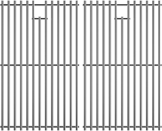17.5 inch Grill Cooking Grates for Weber Spirit E210 E-220 S210 S-220 Spirit 200&Spirit II 200 Series Gas Grills with Front Control, Stainless Steel Grates Replacement Parts for Weber 7637 Gas Grills