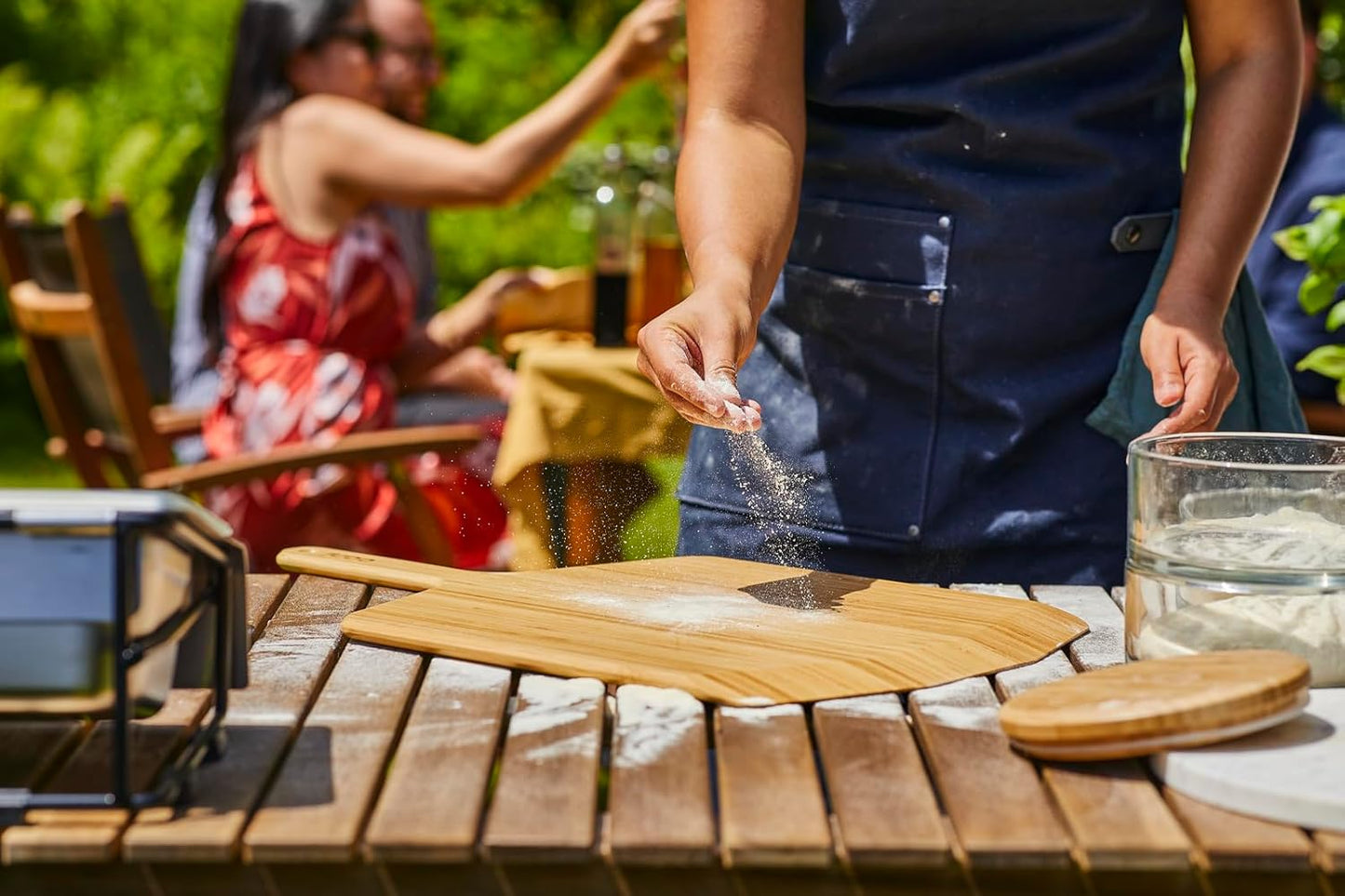 Ooni 16” Bamboo Pizza Peel – Wooden 16 Inch Serving Board, Pizza Spatula Paddle, Pizza Oven Accessories