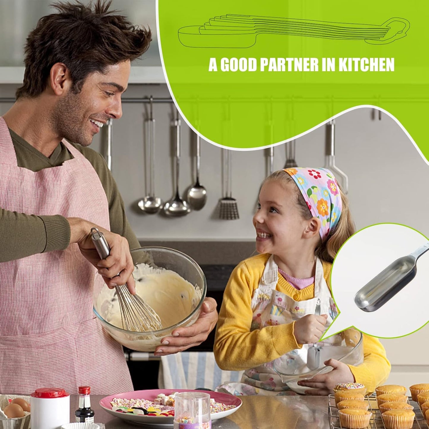 2PCS 1-1/2tbsp (22.5ml) Single Measuring Spoon, Individual Stainless Steel Long Handle Measure Teaspoon Only