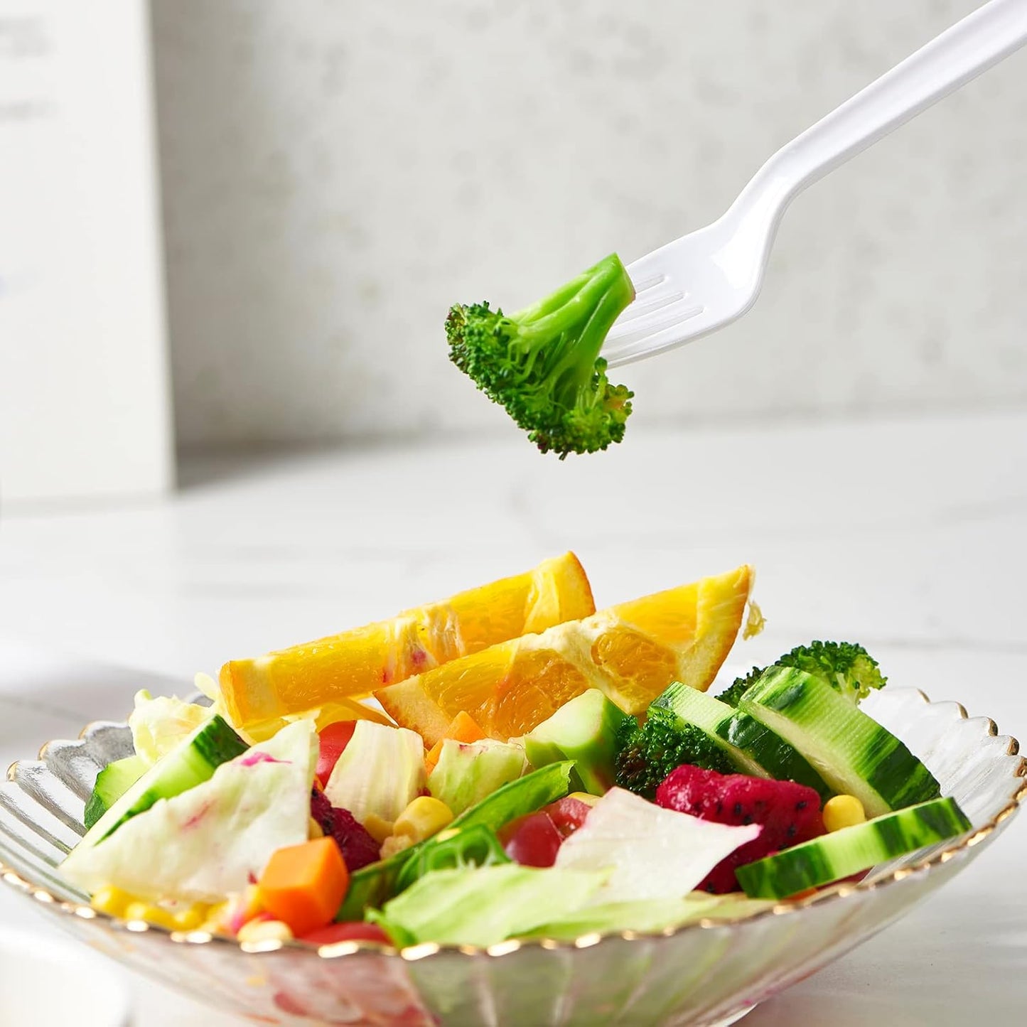 500 Count Heavy Duty White Plastic Forks Disposable Utensils Party Cutlery Heavyweight