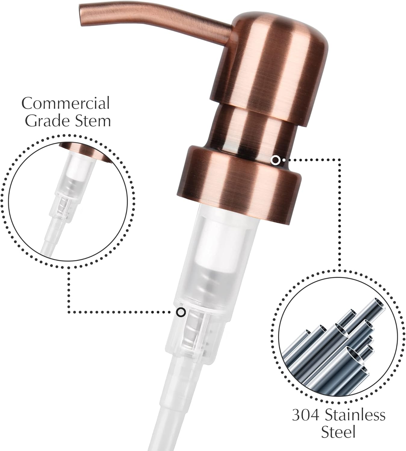 Emerson Soap Dispenser, Dish Soap Dispenser for Kitchen - Soap Dispenser Bathroom Set, Hand Soap Dispenser, Kitchen Soap Dispenser Set, Glass Soap Dispenser with Pump and Labels, 16 Oz, 2 Pack