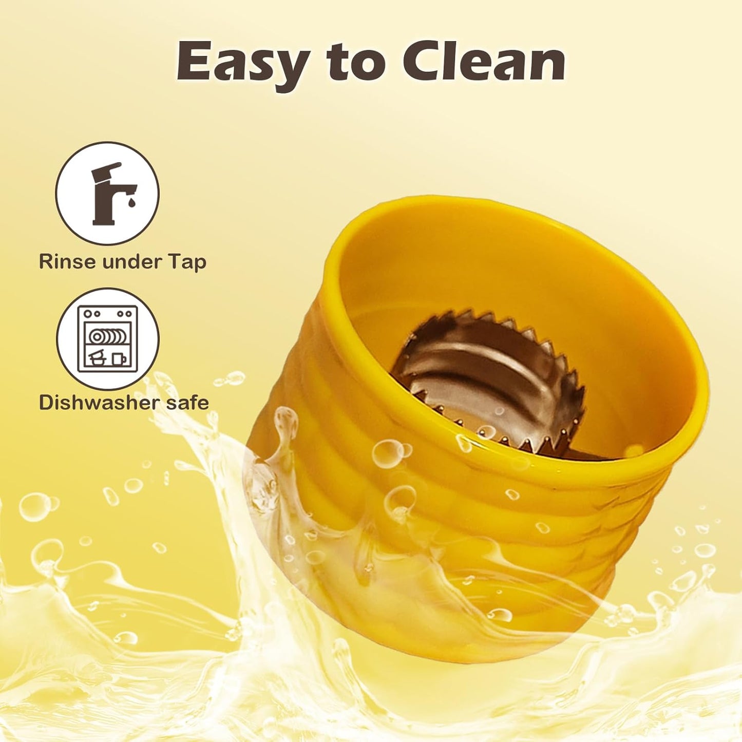 Corn Peeler for Corn on the Cob, Peelers for Kitchen with Ultra-Sharp Stainless Steel Serrated Blades & Ergonomics Corn-Shaped Comfort Grip, 2 Packs