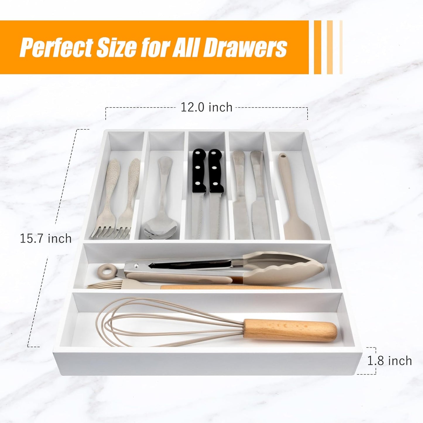 Kitchen Silverware Drawer Organizer and Storage Deep Cookware Utensil Cutlery Rack Office Drawer Organizer Tray Amazon Basics Kitchen Home Gadgets Rv Storage Solutions Wedding Registry Must Haves 2025
