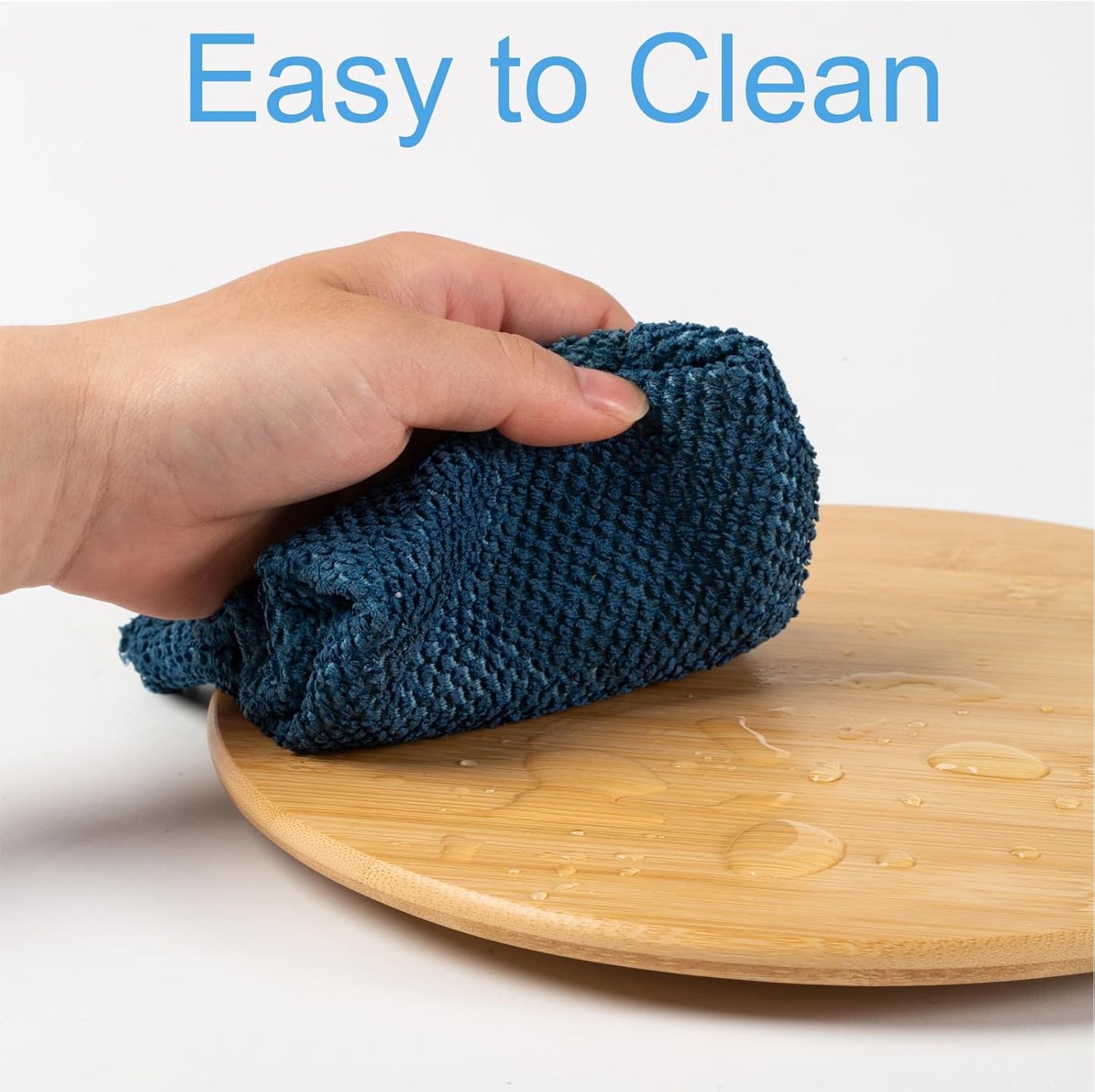 10 Inch Bamboo Wood Lazy Susan Organizer for Cabinet, HENABLE Lazy Susan Spice Rack Turntable Organizer for Pantry, Dining Table, Kitchen, Countertop, Cupboard, Refrigerator, Home Decor