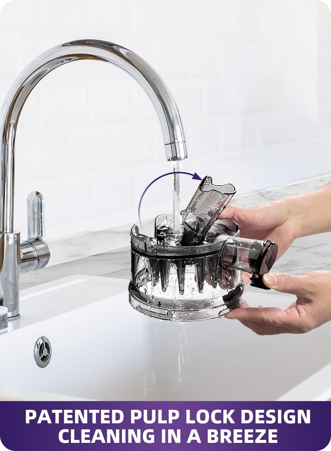 ACOQOOS Juicer Machines, Cold Press Juicer Whole Fruit and Vegetable with 5.3" Wider and Larger Feeding Chute (Capacity 1.8L), Easy to Clean Juicers with 2 Cups, Masticating Juicer White